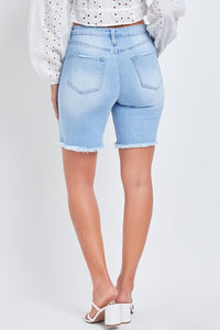 Alinna Hybrid Dream High-Rise Frayed Hem Shorts