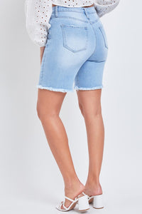 Alinna Hybrid Dream High-Rise Frayed Hem Shorts