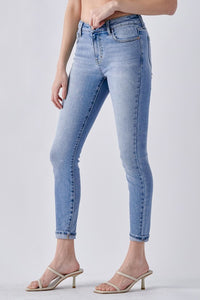 Alice Mid Rise Single Cuff Crop Skinny Jeans