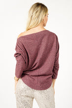 Load image into Gallery viewer, Karise Light Plum Foiled Fabric Off the Shoulder Top