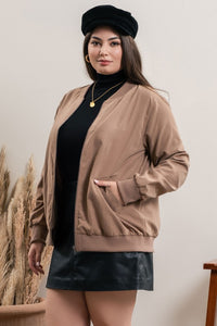 Alexxandra Mocha Plus lightweight versatile jacket