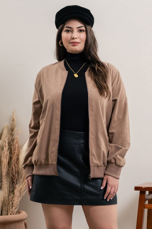 Alexxandra Mocha Plus lightweight versatile jacket