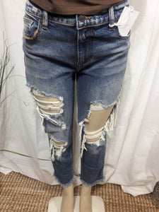 Alexa Light Denim Slim Boyfriend Jeans