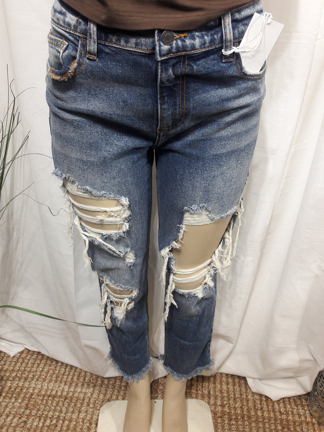 Alexa Light Denim Slim Boyfriend Jeans