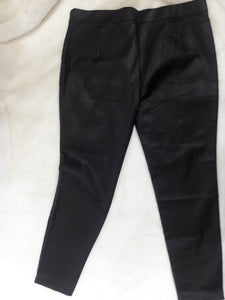 Black Plus Size Vegan Leather Pants