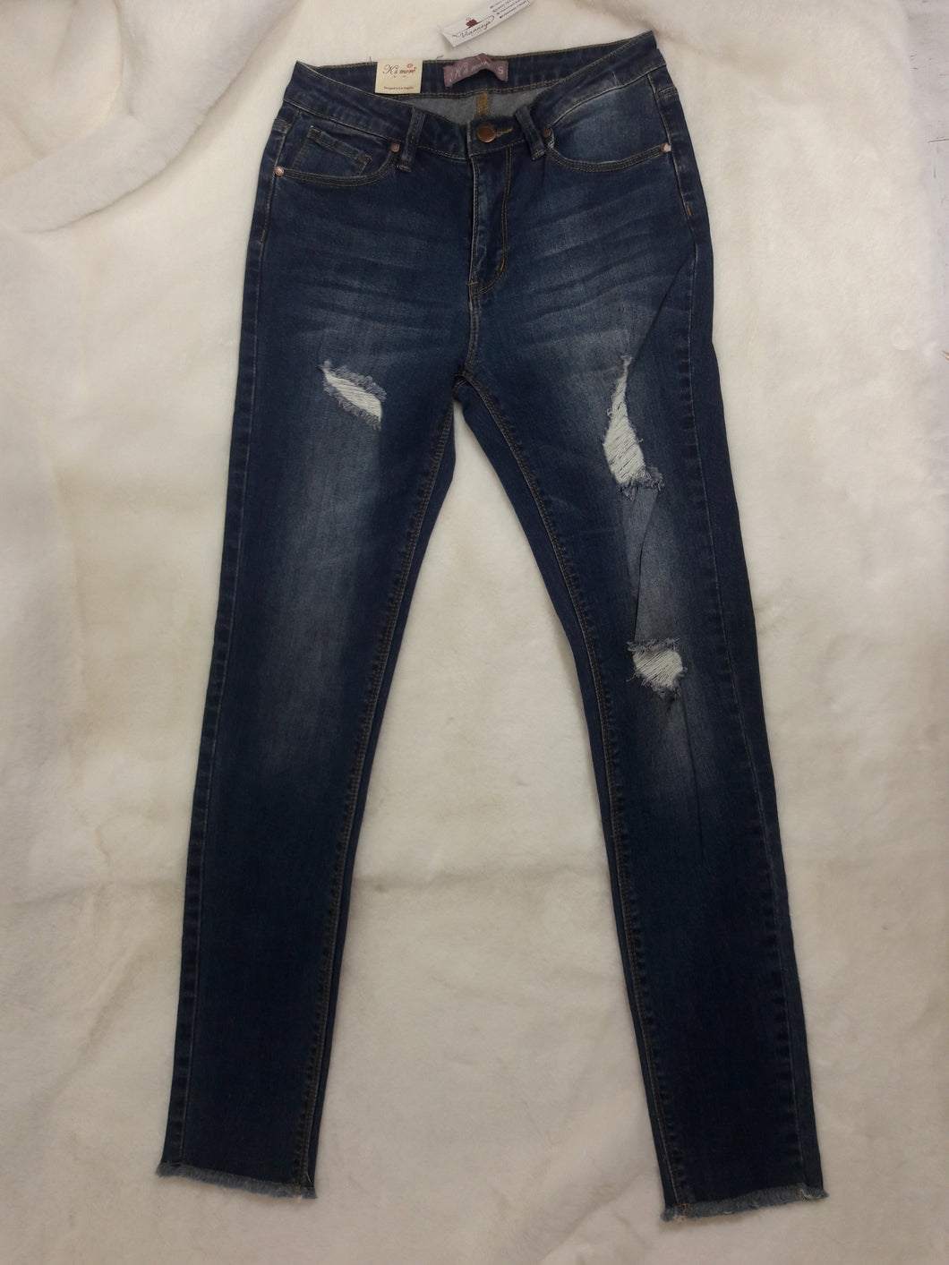 Yessenia Dark Denim Skinny Jeans