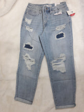 Load image into Gallery viewer, Alexa Light Wash Distressed Denim Boyfriend Jeans