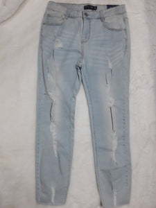 Susan Distressed Denim Ankle Skinny Jeans