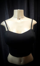 Load image into Gallery viewer, *CLEARANCE* Liliane Cropped Spaghetti Strap Top w/ Adjustable Straps and Padded Cups