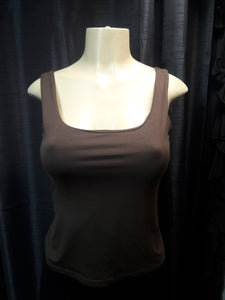 Paula White, Brown, Tan, or Grey V Neck Tank Top