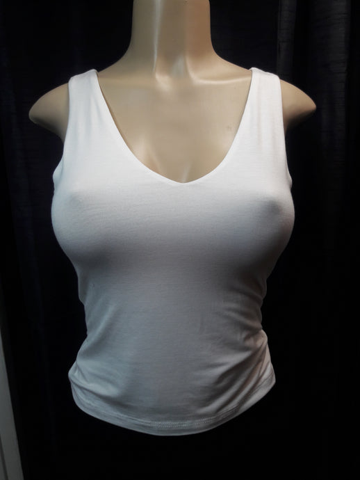 Paula White, Brown, Tan, or Grey V Neck Tank Top