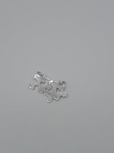 Sterling Silver "Friends Forever" Puzzle Piece Necklace
