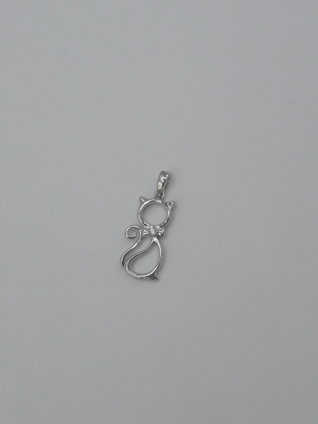 Sterling Silver Cat Necklace