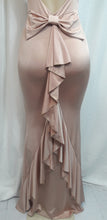 Load image into Gallery viewer, Alina Black or Champagne Spaghetti Strap V Neck Mermaid Maxi Dress