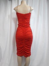 Load image into Gallery viewer, Stacy Super Cinched Red Midi Dress