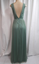 Load image into Gallery viewer, Miranda Mint Goddess Empire Waist V Neck Maxi Dress