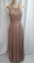 Load image into Gallery viewer, Alayna Rose Gold or Black Halter Neckline Maxi Dress