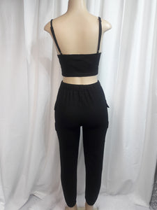 Brittney Black 2 Piece Pant Set