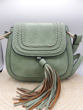 Load image into Gallery viewer, Vegan Braided Detail Tassel Crossbody