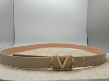 Load image into Gallery viewer, Alexa Thin Faux Leather Belt with Gold Tone Buckle