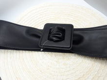 Load image into Gallery viewer, Daniela Black, Green, or Yellow Faux Leather Belt w/ Square Buckle