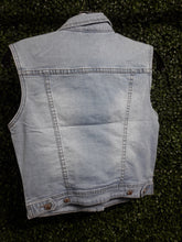 Load image into Gallery viewer, Kalina Light Wash Sleeveless Denim Jacket