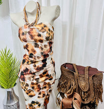 Load image into Gallery viewer, Andrea Animal Print Strapless Padded Stretchy Tube Dress