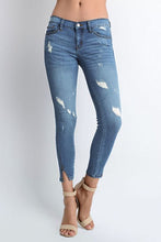 Load image into Gallery viewer, Desiree Low Rise Hem Detail Ankle Skinny