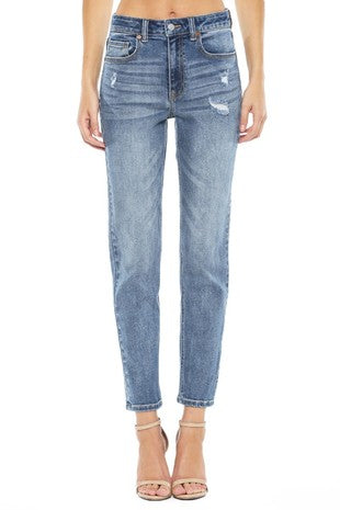 Fernanda High Rise Distressed Jeans