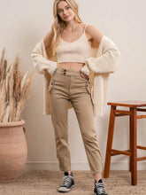 Load image into Gallery viewer, Deonne Olive, Khaki Cotton Extended Two Button Pants