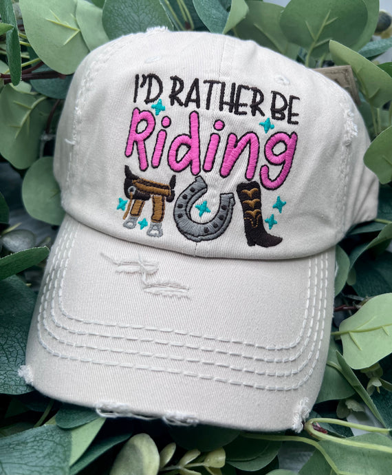 Kenia I’d rather be riding baseball cap