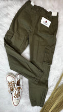 Load image into Gallery viewer, Olive Green Joggers