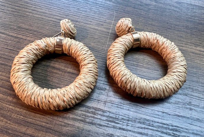 Rafia Medium size Dangle Earrings