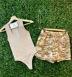 Camila Camo Drawstring Shorts