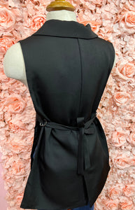 Ivy Button Black Vest