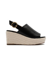 Load image into Gallery viewer, Renna Mule Slingback Sandal in Black, Toffee