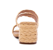 Load image into Gallery viewer, Kenna Natural Raffia Strappy Sandal