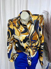 Load image into Gallery viewer, Marble Long Sleeve Button Up