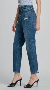 Denise Dark Denim High Rise Slim Straight