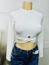 Load image into Gallery viewer, Devonna Ribbed Long Sleeve Crop