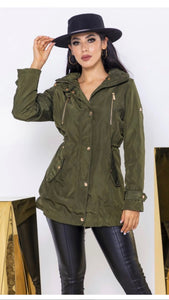 Olive Green Long Sleeve Jacket