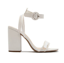 Load image into Gallery viewer, &quot;Orianna Clearly a Chunky adjustable strap heel sandal&quot;