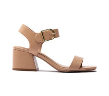 Load image into Gallery viewer, Keziah Tan or Black Heel Strappy Sandal