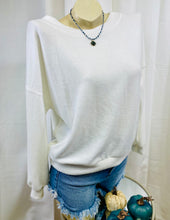 Load image into Gallery viewer, Olive, Terracotta, Ivory Brushed Soft Boatneck Long Sleeve Pullover