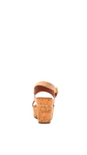 Load image into Gallery viewer, Clair Taupe/Suede 2 Band Ankle Strap Wedge