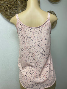 Paula Pink Confetti Lightweight relaxed tank top