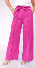 Load image into Gallery viewer, Olive Drab, Pink, Beige Regular Fit High Rise Wide Leg Pants