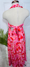 Load image into Gallery viewer, Chantall Shades of Pink Open Back Smocked Maxi Dress