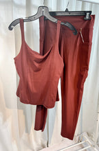 Load image into Gallery viewer, Kate Wine Red 2pc Workout Set