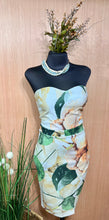 Load image into Gallery viewer, Kenny Yellow/Green Brazilian Tropical Print Tube Dress